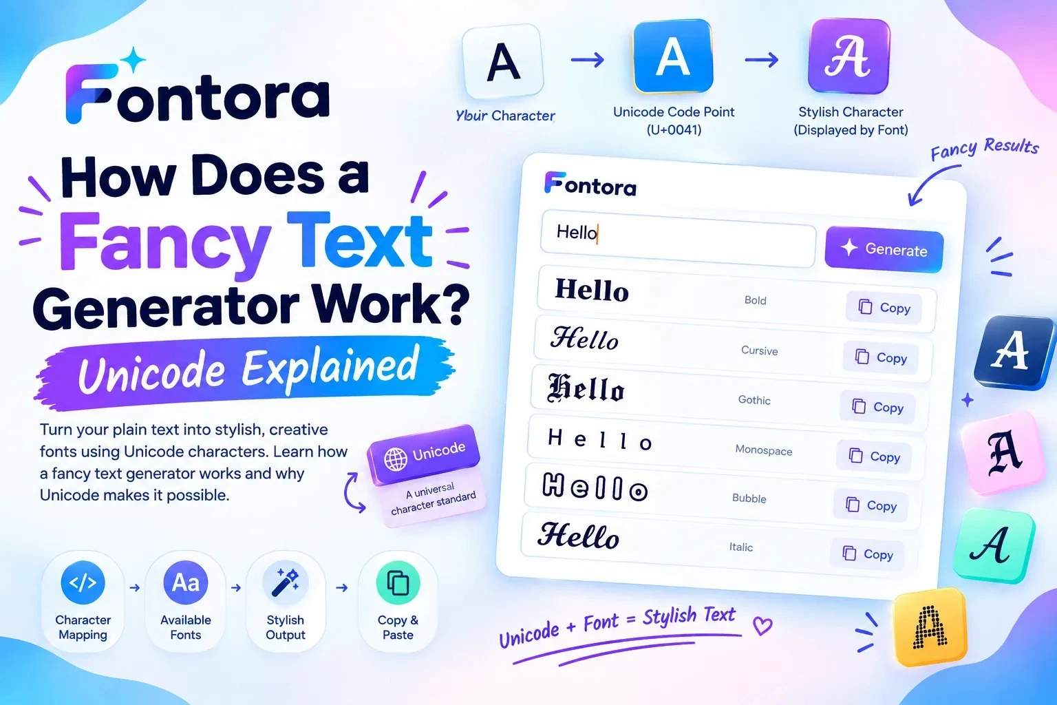 How Does a Fancy Text Generator Work? Unicode Guide